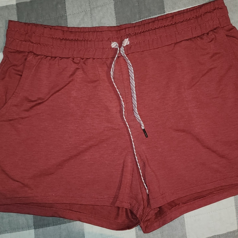 Women's Casual Red Shorts